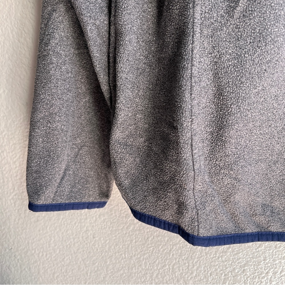 LL Bean Soft Brushed Fitness Fleece 1/4 Zip Gray Pullover Sweatshirt Women’s - Picture 8 of 14
